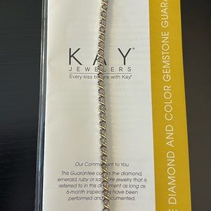 10K Platinum and Gold Tennis Bracelet